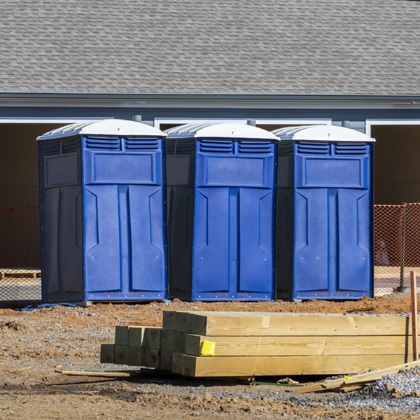 are there any restrictions on where i can place the portable restrooms during my rental period in Burr Oak